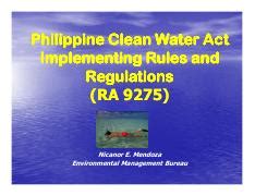 ra 9275 clean water act|Environmental Management Bureau .